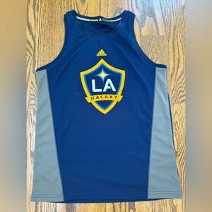 Adidas LA Galaxy Soccer Sleeveless Training Top NWOT